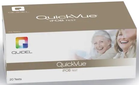 Test Kit Immunochemical Fecal Occult Blood iFOB QuickVue® Cassettes and Collection Devices CLIA Waived (20/KT) by Quidel Corporation  ID 20194